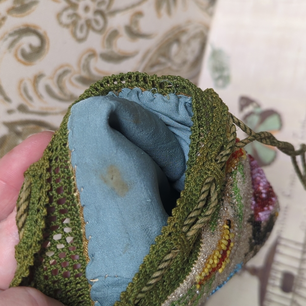 Vintage Victorian beaded evening bag - Picture 5 of 6